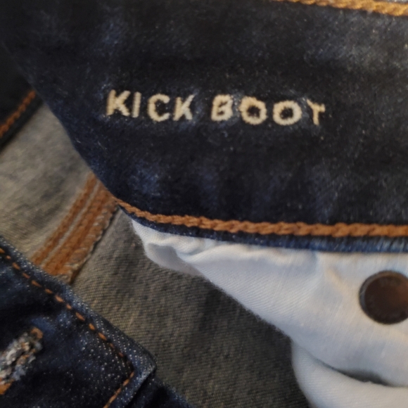 American Eagle Low Rise Kick Boot Stretch Jean Size 12 - Picture 9 of 11